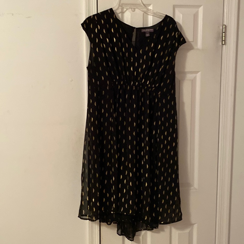 A Pea in the Pod black/gold maternity dress size Large